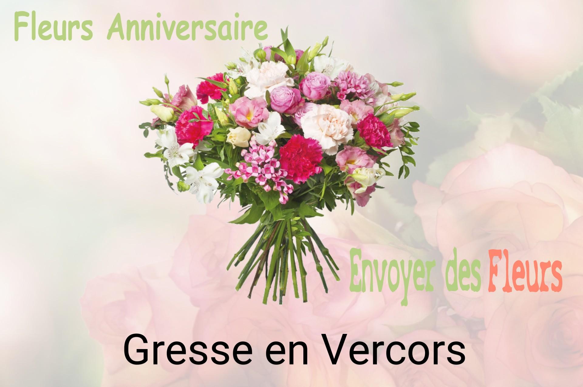 Bouquet de fleurs d’anniversaire livré à Gresse-en-Vercors